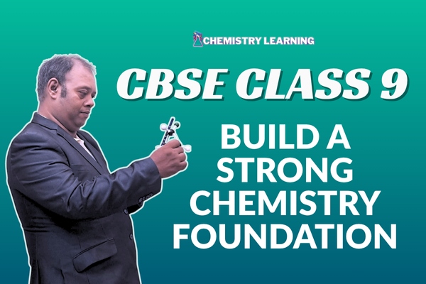 An expert chemistry teacher for class 9 guiding a student.